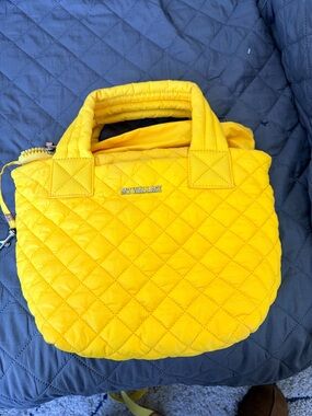 MZ Wallace Bright Yellow Mini Metro Tote GUC